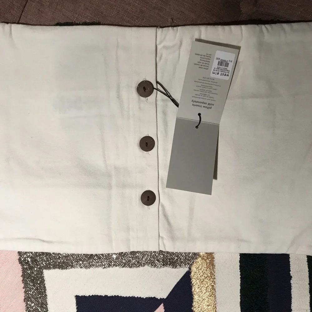 BEAUTIFUL West Elm handcrafted pillow covers. NWT